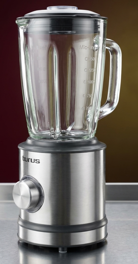 Turus 1.5L Stainless Steel Electric Blender with Glass Jar