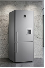Samsung 329L Double Door Refrigerator with Water Dispenser (Sleek Silver Finish)
